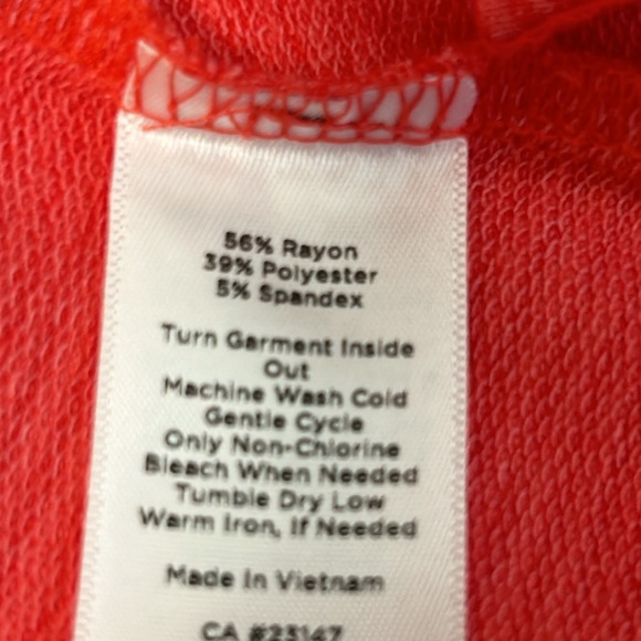 T by Talbots Coral Two Tone Striped Sleeveless Elastic Drawstring Waist Dress Lg - Picture 10 of 11